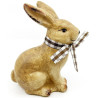 Lapin en Céramique décoratif assis avec rafia