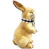 Ceramic rabbit standing with raffia