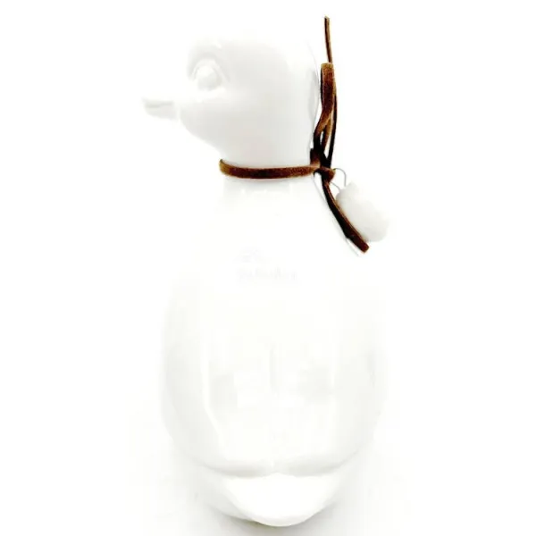 Canard en Céramique debout tête à gauche avec noeud
