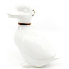 Ceramic Duck standing with head to the right with bow
