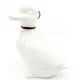 Canard en Céramique debout tête à gauche avec noeud