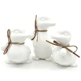 Trio of Ceramic Ducks with bow