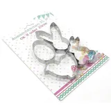 Lot de 4 Emporte Pièces spécial Pâques en Acier