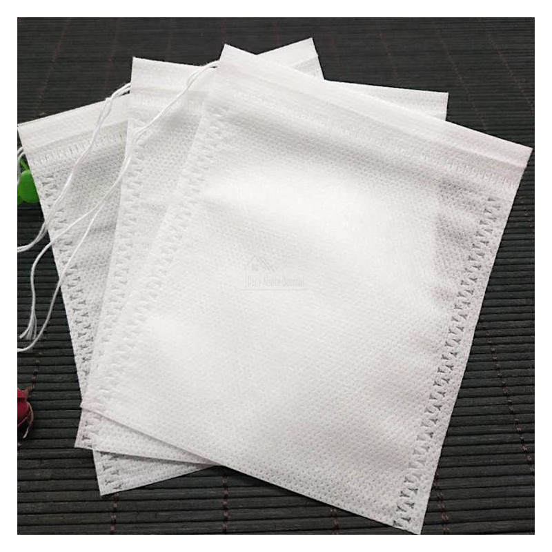 Sachets de Thé en Tissu Non Tissé Qualité Alimentaire 6 cm x 8 cm