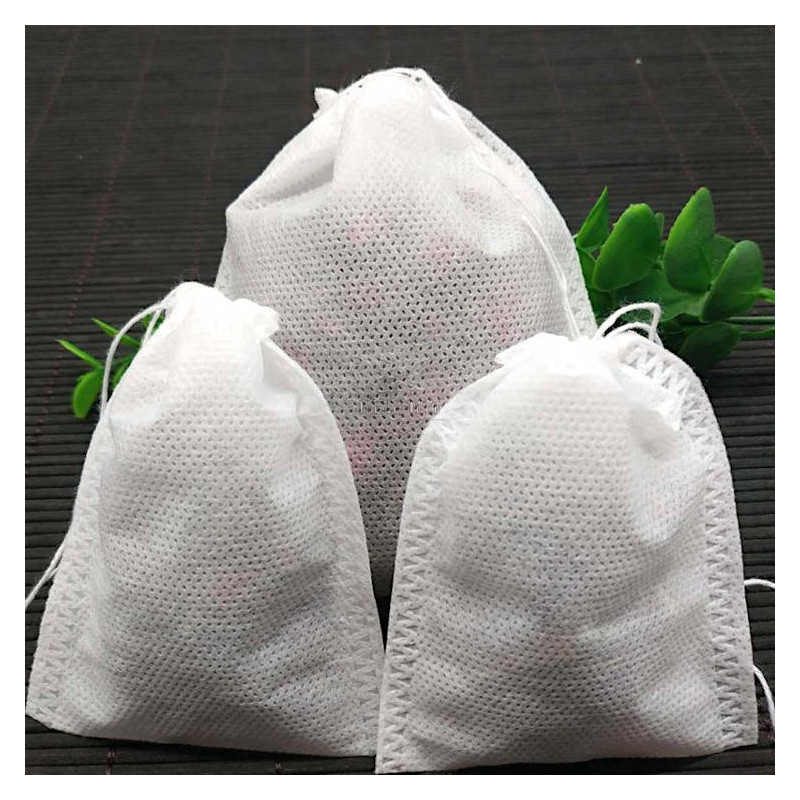 Sachets de Thé en Tissu Non Tissé Qualité Alimentaire 6 cm x 8 cm