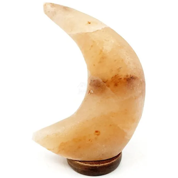 Lampe forme de Lune en Cristal de Sel de l’Himalaya