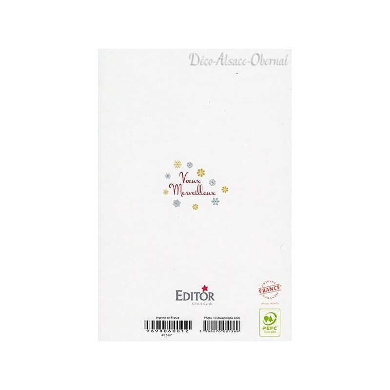 Carte de Voeux Chaton et Bonne Année