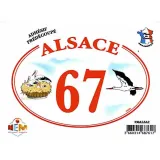 Sticker Alsace 67