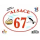 Autocollant Alsace 67