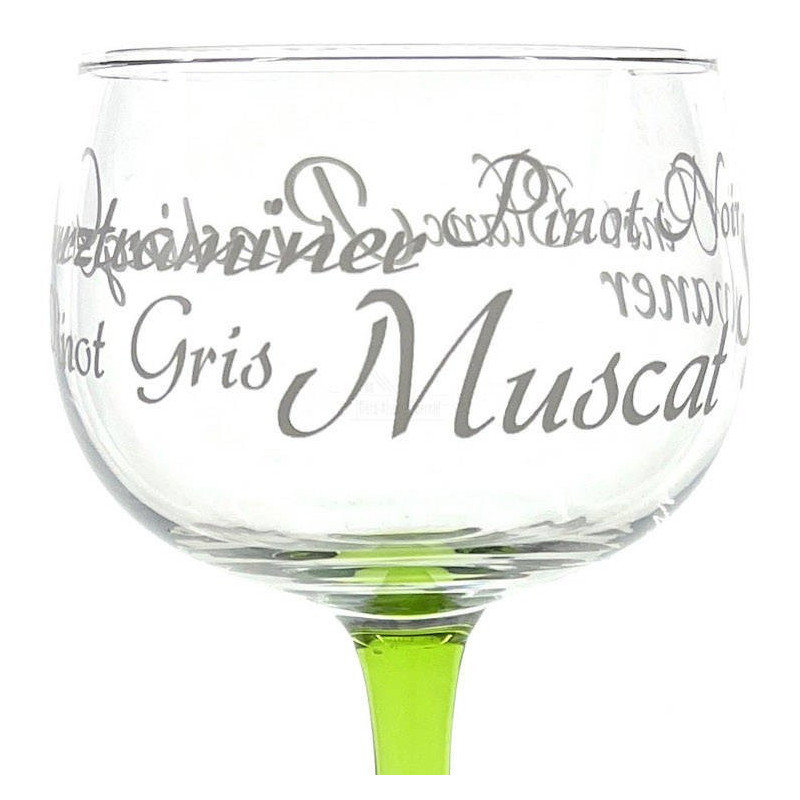 6 Verres à Vin d'Alsace différents décor Alsace