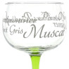 6 Verres à Vin d'Alsace différents décor Alsace