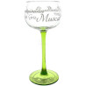 6 Verres à Vin d'Alsace différents décor Alsace