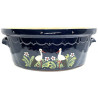 Große Soufflenheim Blaue Baeckeoffe Terrine Storch 47 cm