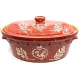 Große Terrine Baeckeoffe Soufflenheim rot Herz 47 cm