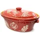 Grande Terrine à Baeckeoffe Soufflenheim rouge Coeur 47 cm