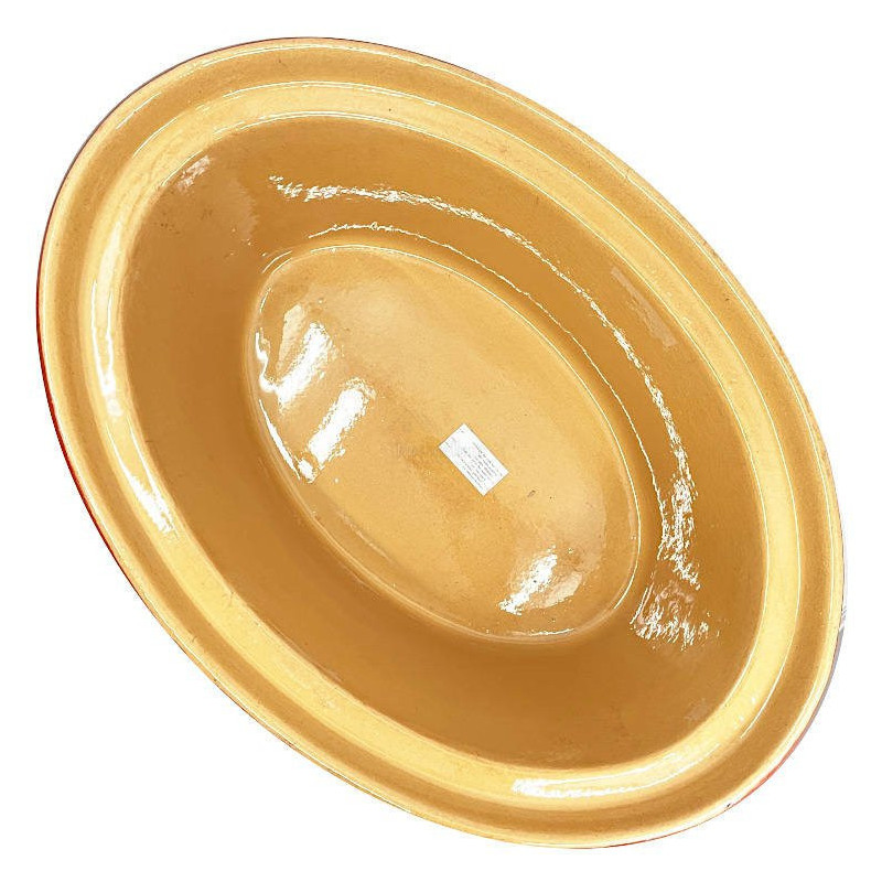 Grande Terrine à Baeckeoffe Soufflenheim rouge Coeur 47 cm