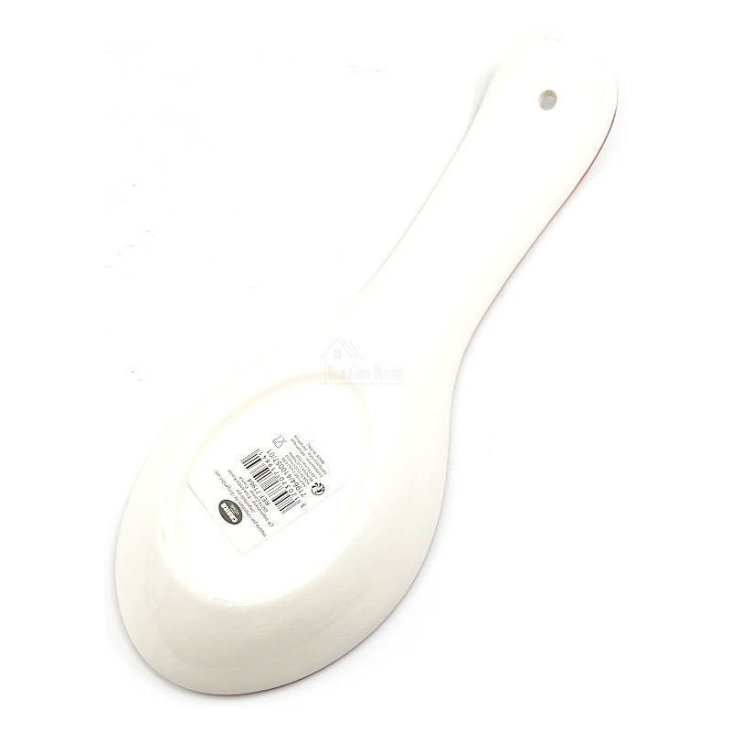 Ceramic Spoon rest with Alsatian and Pretzel decor