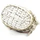 Panier avec anses en Osier et Tissu Alsacien 23 cm