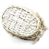 Panier avec anses en Osier et Tissu Alsacien 23 cm
