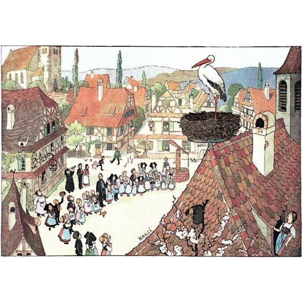 Stork Postcard from our Hansi Village