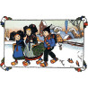 Postcard We're going to School... Hansi