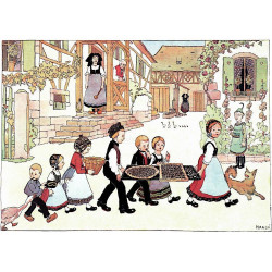 Carte Postale Les Gâteaux... Hansi