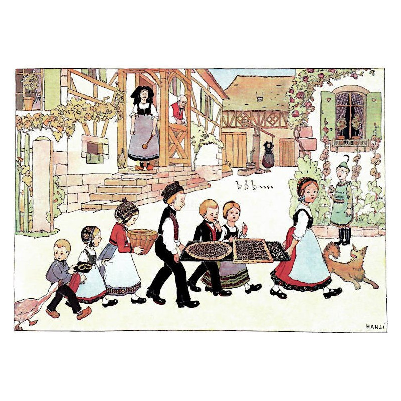 Carte Postale Les Gâteaux... Hansi