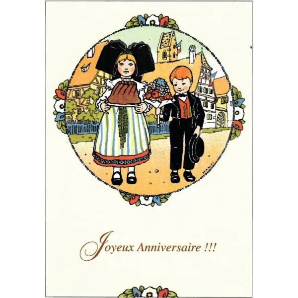 Carte Postale Joyeux Anniversaire Hansi
