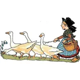 Postcard The Goose Keeper Hansi