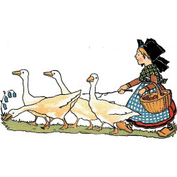 Postkarte Gardeuse Goose Hansi