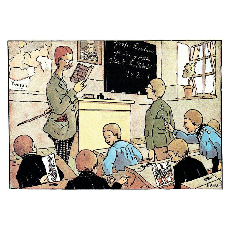 Postkarte Hansi Der Schulmeister