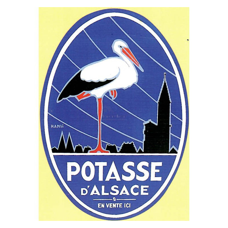 Postcard Les Potasses d'Alsace Hansi