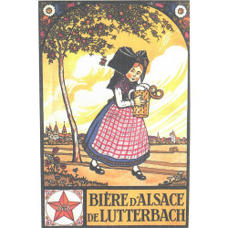 Carte Postale Bière d'Alsace de Lutterbach Hansi