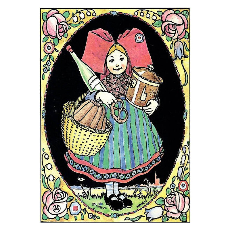 Postkarte Elsässer und Traditionen Hansi
