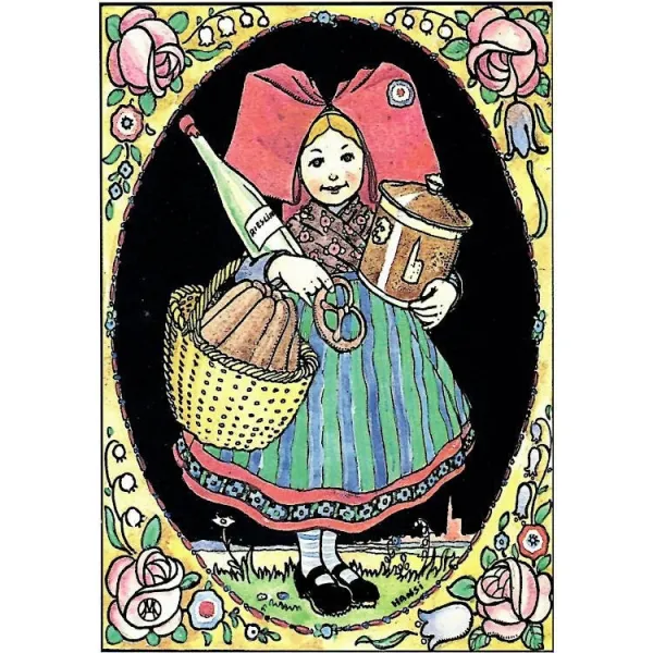 Postkarte Elsässer und Traditionen Hansi