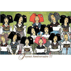 Postkarte Alles Gute zum Geburtstag Chor Elsässer Hansi