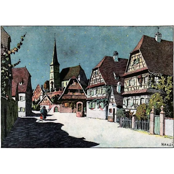 Carte Postale Hansi Le Veilleur de Nuit infatigable