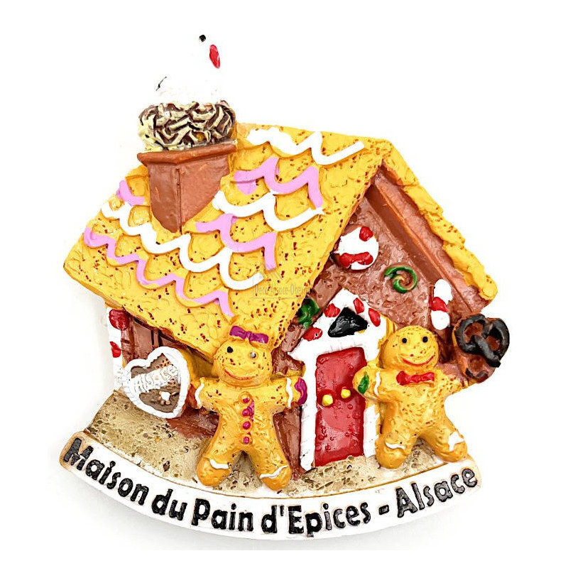 Magnet décoratif Maison du Pain d'Epices Mannele d'Alsace