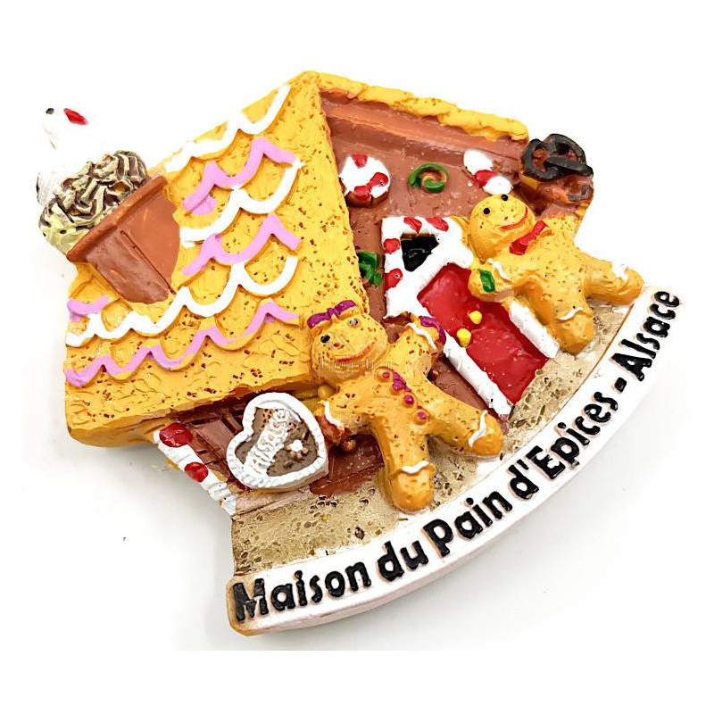 Magnet décoratif Maison du Pain d'Epices Mannele d'Alsace