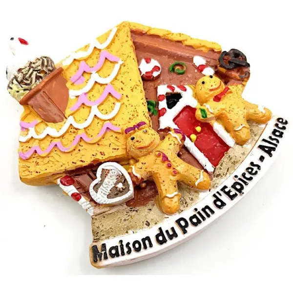 Magnet décoratif Maison du Pain d'Epices Mannele d'Alsace