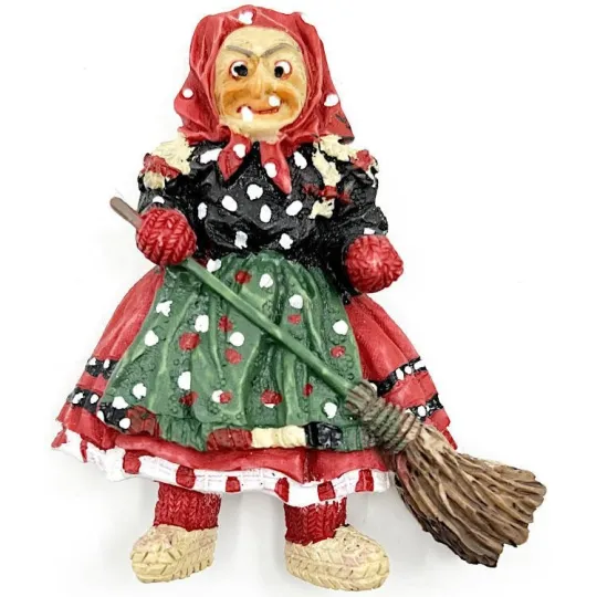 Magnet décoratif Sorcière et son Balai