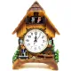Pendule façon Coucou décor Meunier avec Montre à quartz