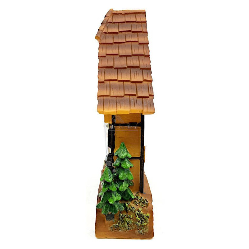 Cuckoo Clock with a water wheel and a quartz watch