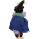 Sorcière d'Alsace à suspendre robe violette et Houx 32 cm