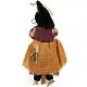 Sorcière d'Alsace à suspendre robe ocre et Houx 32 cm