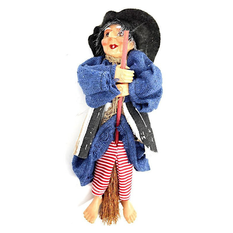Witch of Alsace blue dress and stripes 20 cm