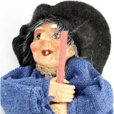 Witch of Alsace blue dress and stripes 20 cm