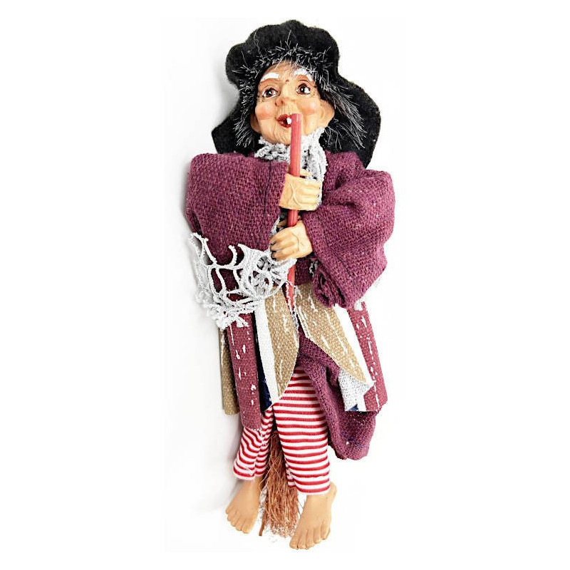 Witch of Alsace red dress and stripes 20 cm