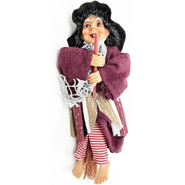 Witch of Alsace red dress and stripes 20 cm