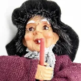 Witch of Alsace red dress and stripes 20 cm